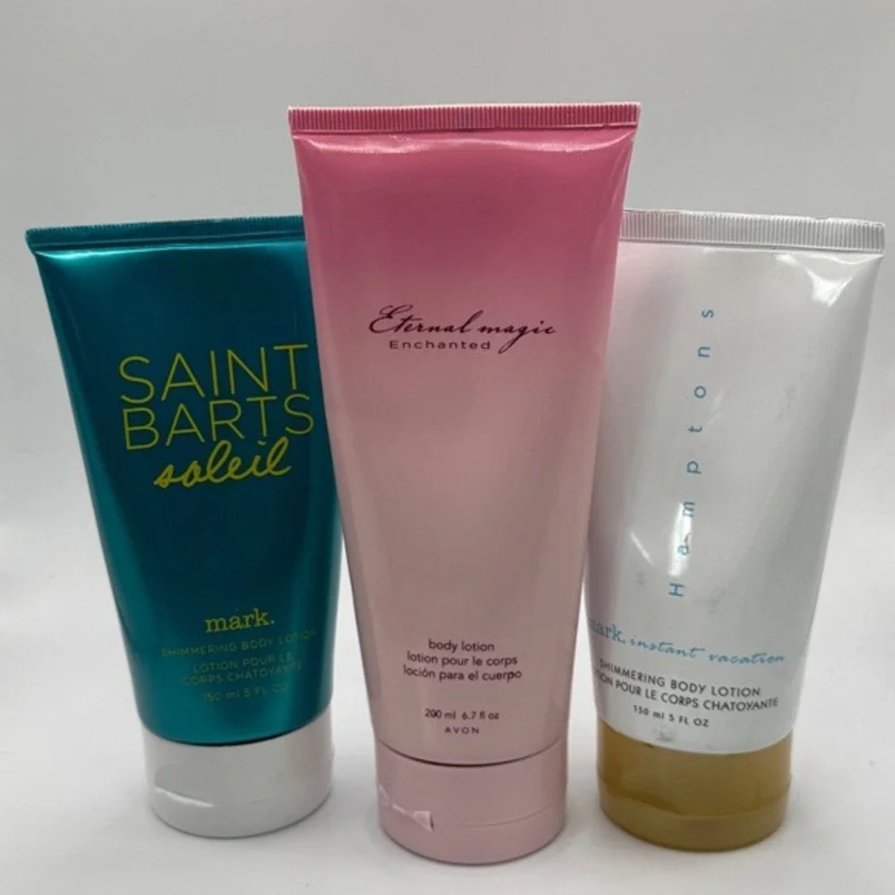 NEW Avon‎ Eternal Magic Mark Saint Barts Soleil Hamptons Shimmering Body Lotions